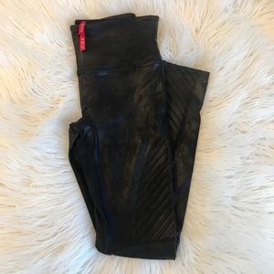 Spanx Faux Leather Moto Leggings